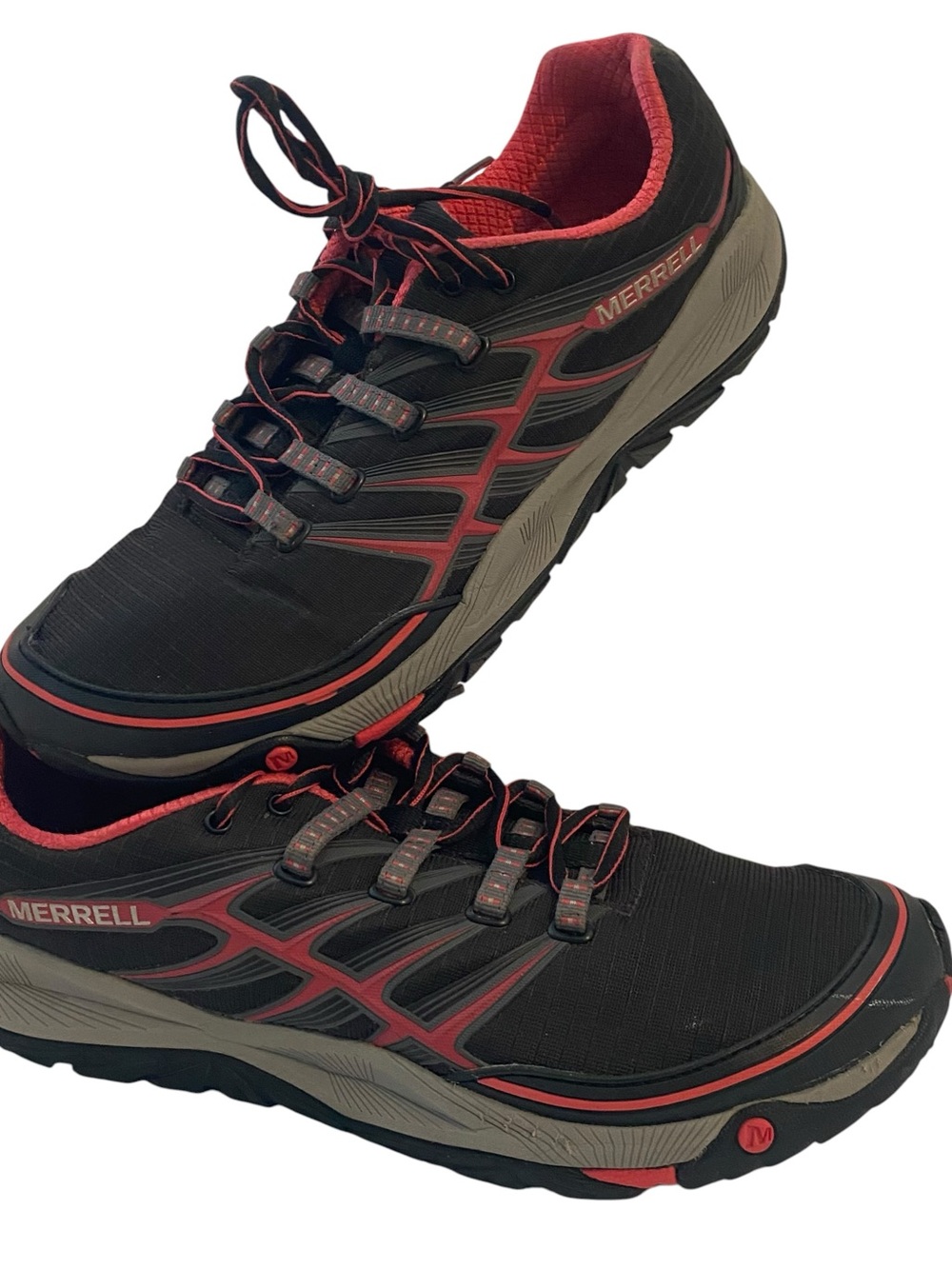 Merrell Women’s Size 10 Black Pink Trainers Sneakers Trail Running Hiking Shoes